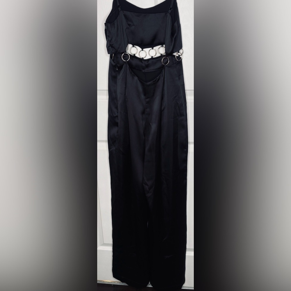 BA&Sh Ring Detail Jumpsuit In Black Size Small - Picture 3 of 4